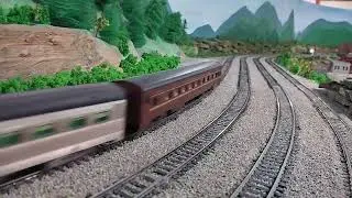 Baldwin passenger shark with train on a tour of the Wilderson division.