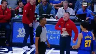 Mike Malone Gets Sick Of Dumb Ref&Gets Tech For Shouting At Him ! Can't Believe This !