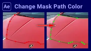 Change Mask Path Color in After Effects