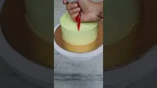 How to use neutral gel on cake🎂  Part 1   #shorts #cakes