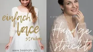 DIY Hochzeiten - stricke deine Brautjacke oder Brautbolero mit einer Strickanleitung von Beemohr