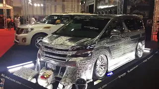 Kuhl Racing engraved car kit on Toyota Vellfire