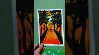 Deer Silhouette&nbsp;Logo Challenge ✨️ Best Colour 🎨 ( Sketch Pen 🆚️ Oil Pastel 🆚️ Poster Colour) #shorts