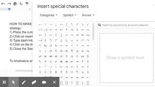 HOW TO MAKE AN EM DASH - Google Docs