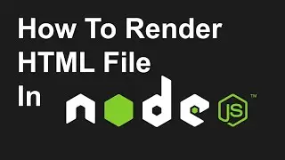 Node JS Tutorial #23 - How To Render HTML Page In Express JS | Node JS Tutorial In Hindi In 2022