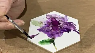 How to Paint a Flower using Alcohol Inks - Creativation 2020
