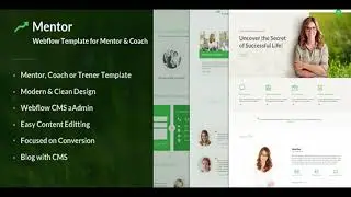 Mentor &ndash; Webflow Template for Personal Development Coaches | Themeforest Website Templates and