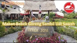 Familicious : Kuliner Bali  Makan Bebek Goreng  Sambil Lihat Sawah di Bebek Joni Ubud Bali