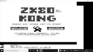 ZX80 Kong - Sinclair ZX80 & ZX81 - ZEsarUX 10.0 Emulador - Test Windows 10