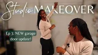Studio update! Giving my garage door a privacy glow up (ft. SmartWings) | Studio Vlog 026