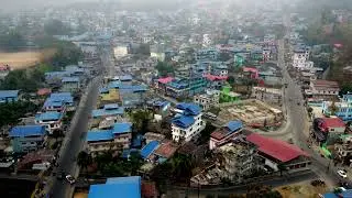 Dharan City Nepal Drone Video 4k