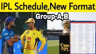 IPL 2022 Schedule and New Format Announced | 2 Groups
