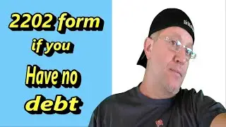 2202 Form SIMPLIFIED for those without Debt / schedule of liabilities disaster loan irs form