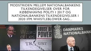 Modstriden mellem Nationalbankens tilkendegivelser i 2017 og 2020 mht. whistleblowersag - Lars Rohde