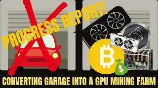 Progress Report | Building GPU Crypto Mining Farm in my garage! | 32 Amp circuit installed ⚡🏡⚡🔨