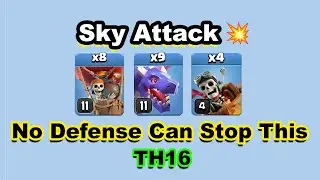 Powerful Air Strategy | Dragons, Balloons & Dragon Rider | 3 Star Attack👊🔥