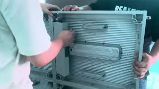 GL Series Outdoor LED Screen Installation Video -1 (Back Frame and Modules Installed Together)