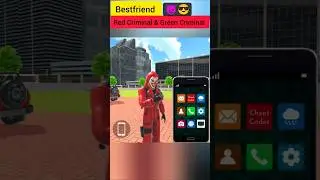 Bestfriend Green criminal and Red criminal 😎👿|#indiantheftautosimulator #indianbikedriving3d #gta