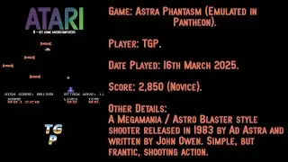 Astra Phantasm - Atari 400 / 800 - Ad Astra - Emulated, Pantheon - Novice - 2,850 points.