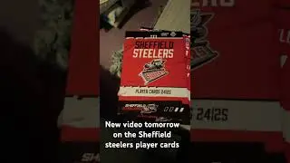 New video tomorrow on the Sheffield steelers player cards
