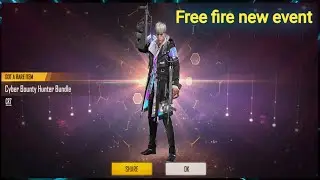 Free fire new event 🔥Faded Wheel🤘Cyber bounty hunter bundle free fire 😉