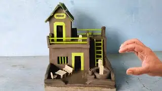 How to Build miniature Clay House with swimming pool and water well !! DIY Miniature Clay House