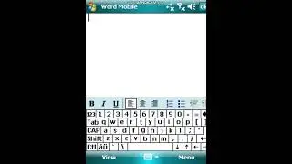 How to USE WORD MOBILE in Windows Mobile 6.0