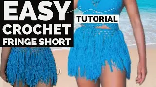 Tutorial/ crochet Fringe shorts / easy for beginners/ Trendy and sellable crochet project for you 🌟
