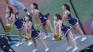 2018秋季リーグ戦慶応対東大2回戦　慶応ダンスパフォーマンス　学園天国