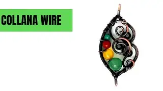 Tuotrial wire ciondolo con pietre - Black and wire