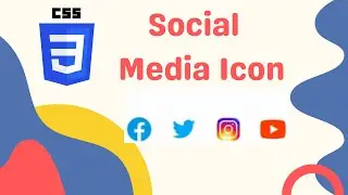 How To Create Social Media Buttons Hover Effect in HTML and CSS | social media icons hover effect cs