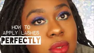 THE TRICK TO APPLYING FALSE LASHES PERFECTLY!