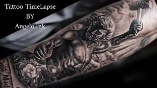 Tattoo TimeLapse | Self Made Man BY @Angelo.ink