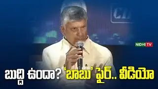 బుద్ది ఉందా? &lsquo;బాబు&rsquo; ఫైర్.. వీడియో | Chandrababu | CII Summit 2025 Vizag | AP | Nidhi TV