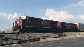 CP 141 departing NS Oakwood Yard in Allen Park, MI w/ CP8805 & CP8136