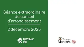 Séance extraordinaire du 2 décembre 2025, 20 H
