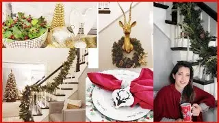 Decoracion Navideña de Entrada y comedor Decoracion Elegante de Navidad/Centros de Mesa #navidad2020