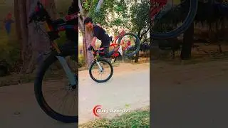 mountain bike cycle stunt 😱 #minivlog #shorts #viral