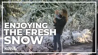 Western Oregon’s higher elevations see helping of fresh snow overnight