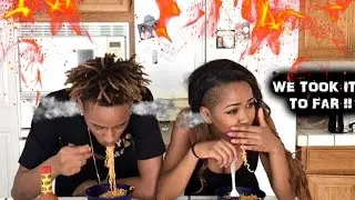 CRAZY HOT & SPICY NOODLE CHALLENGE FAIL! Ft- Dymond HeartsBeauty