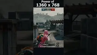 power of 1360 x 768 resolution  #viral #pubg #tdm #pc