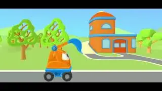 Leo Builds a railway for trains for kids. Funny cartoons for kids. Cars and trucks for kids