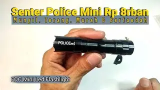 Senter Police Mini Murah Swat Terang Rp8 ribuan | Senter Kecil Baterai AA