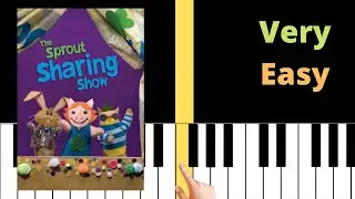 The Sprout Sharing Show Theme | VERY EASY Piano tutorial