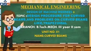 DBS -Design Procedure for curved beams-Unit Name : CURVED BEAMS-Mechanical-III YEAR II SEM