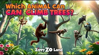 Which Animal Can Climb Trees | Fun Animal Nursery Rhyme for Kids | Educational Songs for Children