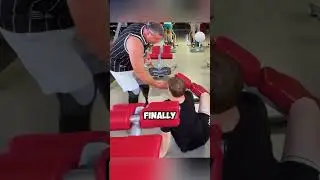 At the gym, two men mocked a shy young guy and made him fall as a prank #wholesome