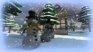 Escena navide&ntilde;a 3d