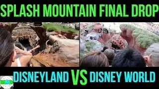 Splash Mountain Final Drop Comparison - Disneyland Vs Disney World 2018