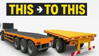 Semi To High Bed Trailer Body Work 40ft. 🧑&zwj;🔧#transport #automobile #truckdriver #manufacturing